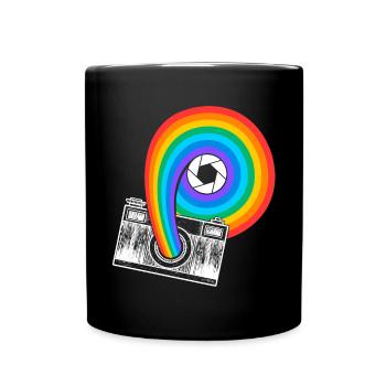 Photography Camera Lens Retro - Tasse einfarbig - Schwarz - Vorne