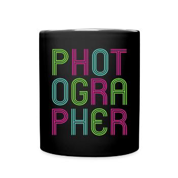 Photography Camera Lens Retro - Tasse einfarbig - Schwarz - Vorne