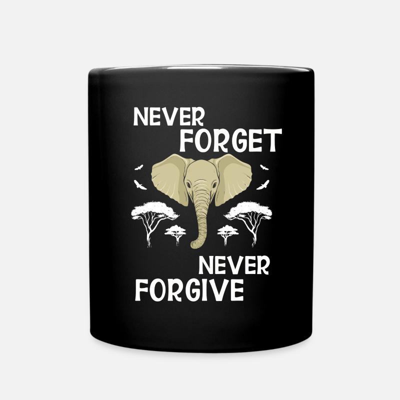 Éléphant - Mug uni - noir