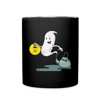 Halloween Tshirt Halloweenparty Mörder Killer Tod - Tasse einfarbig - Schwarz - Vorne