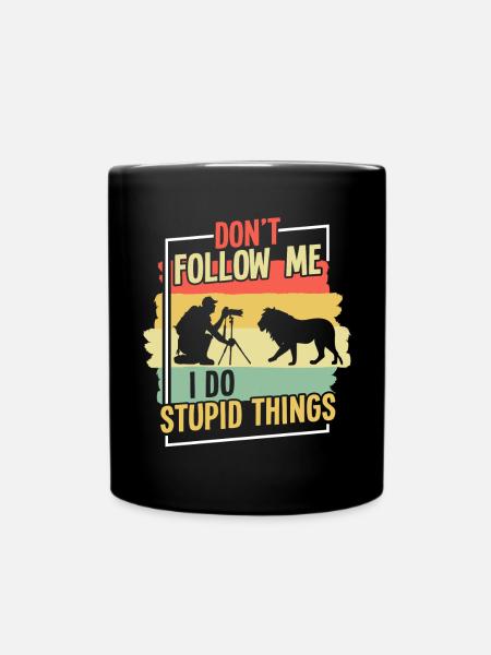 Photography Camera Lens Retro - Tasse einfarbig - Schwarz