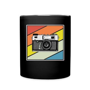 Photography Camera Lens Retro - Tasse einfarbig - Schwarz - Vorne