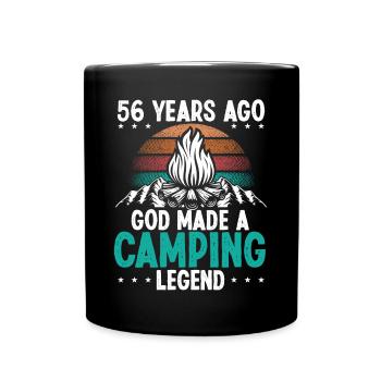 56 Year Old Camping Legend Scout 56Birthday Camper - Tasse einfarbig - Schwarz - Vorne