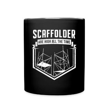 Scaffolding Builder Gift Work Occupation Construction Worker Job - Full Colour Mug - black - Front