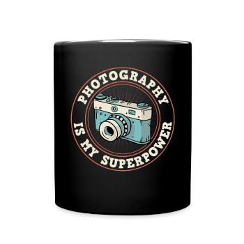 Photography Camera Lens Retro - Tasse einfarbig - Schwarz - Vorne