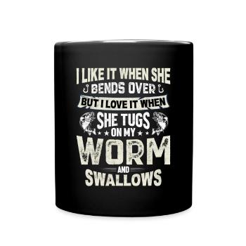 Fishing Claim Angler Fish - Full Colour Mug - black - Front