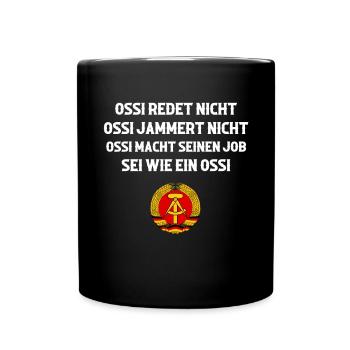 Ostdeutschland Geschenk Osten Ossi DDR Ostalgie - Tasse einfarbig - Schwarz - Vorne