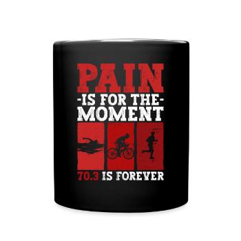 Halb-Triathlon Training Triathlet - Tasse einfarbig - Schwarz - Vorne