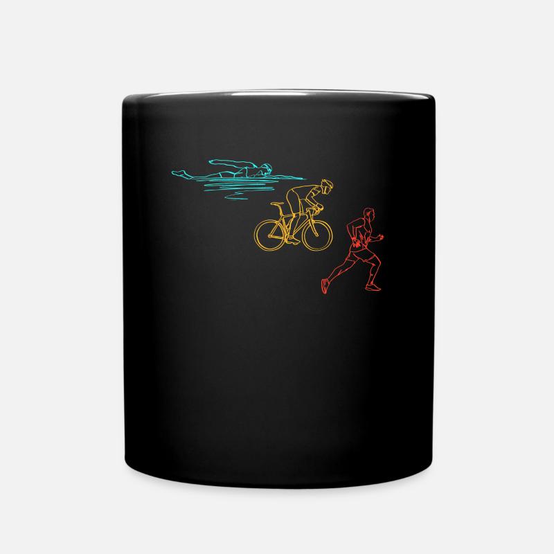 Triathlon Training Triathlet Geschenk - Tasse einfarbig - Schwarz