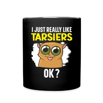 J’aime vraiment Tarsiers Ok Wildlife Animal - Mug uni - noir - Devant