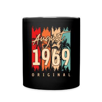 August 1969 Vintage - Tasse einfarbig - Schwarz - Vorne