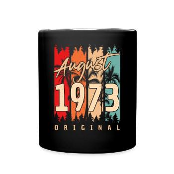 August 1973 Vintage - Full Colour Mug - black - Front