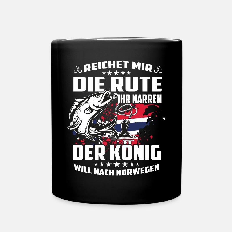 Reichet mir die Rute der könig will nach Norwegen - Tasse einfarbig - Schwarz