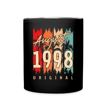 Mois de naissance Août 1998 - Mug uni - noir - Devant