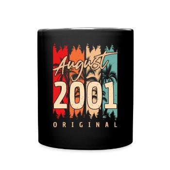 Mois de naissance Août 2001 - Mug uni - noir - Devant