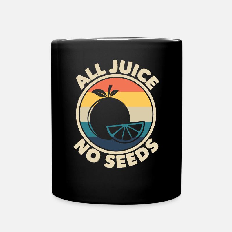 Alle Saft ohne Samen Retro -Vasektomiegeschenk f�r - Tasse einfarbig - Schwarz