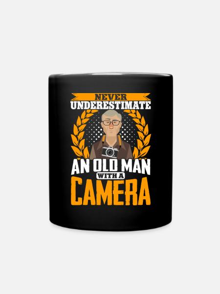 Photography Camera Lens Never - Tasse einfarbig - Schwarz