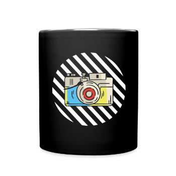 Photography Camera Lens Retro - Tasse einfarbig - Schwarz - Vorne