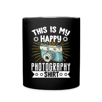 Photography Camera Lens Retro This - Tasse einfarbig - Schwarz - Vorne