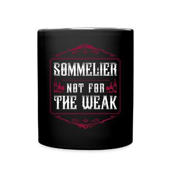 Sommelier Wine Drinking Tasting - Tasse einfarbig - Schwarz - Vorne