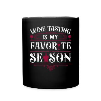 Sommelier Wine Drinking Tasting - Tasse einfarbig - Schwarz - Vorne