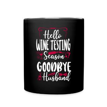 Sommelier Wine Drinking Tasting - Tasse einfarbig - Schwarz - Vorne