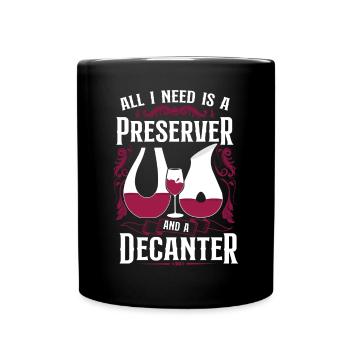 Sommelier Wine Drinking Tasting - Tasse einfarbig - Schwarz - Vorne