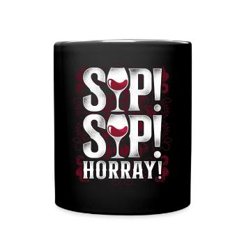 Dégustation de vin de sommelier - Mug uni - noir - Devant