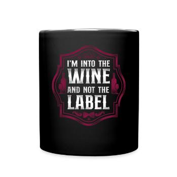 Dégustation de vin de sommelier - Mug uni - noir - Devant