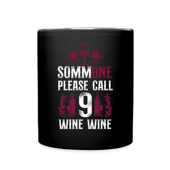 Sommelier Wine Drinking Tasting - Tasse einfarbig - Schwarz - Vorne