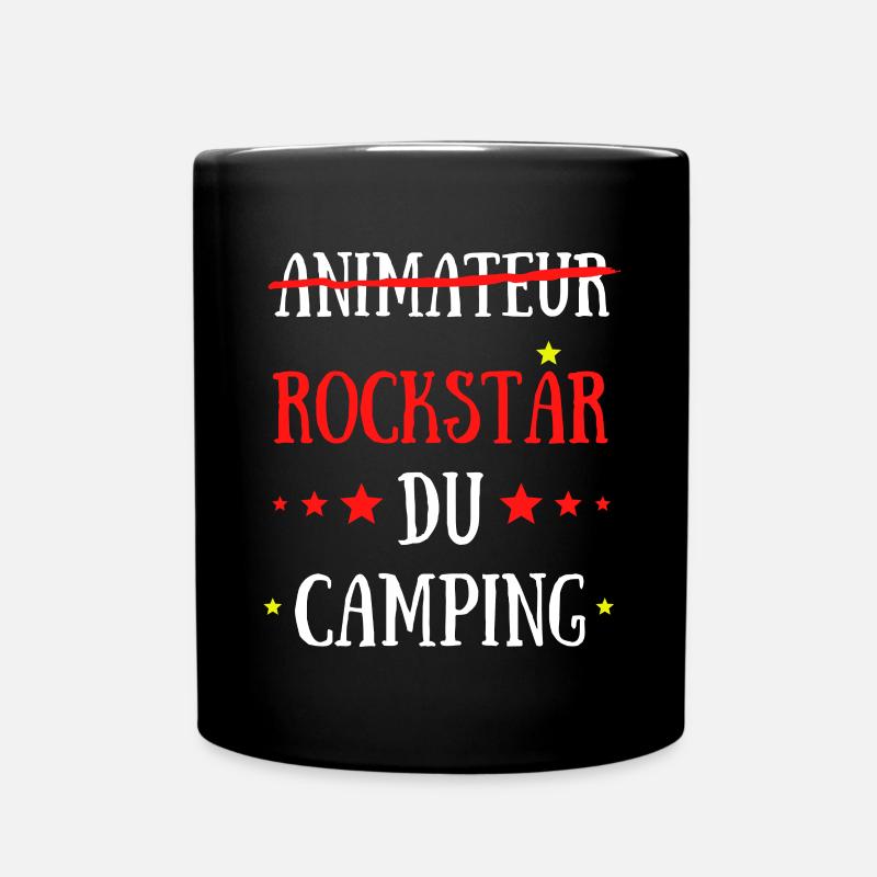 Animateur aka La Rock Star du Camping - Mug uni - noir