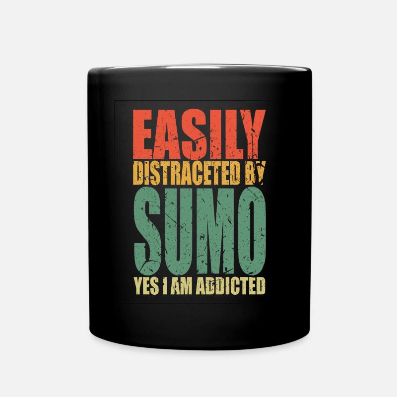 Sumo saying funny - Full Colour Mug - black