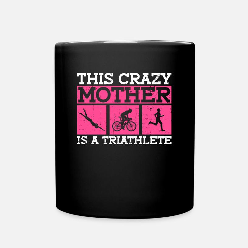 Triathlon Femmes s’entraînant Triathlète Mère - Mug uni - noir