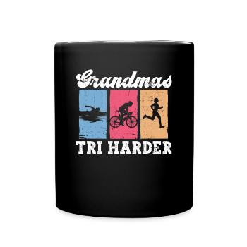 Grandmas Tri - Triathlon Femmes Grand-mère - Mug uni - noir - Devant