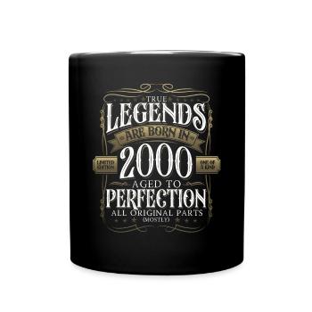 Legend 2000 22nd Birthday Gift Men Funny - Full Colour Mug - black - Front