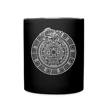 Quetzalcoatl Ouroboros Serpent aztèque - Mug uni - noir - Devant