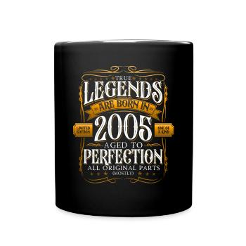 Legend 2005 17th Birthday Gift Men Funny - Full Colour Mug - black - Front
