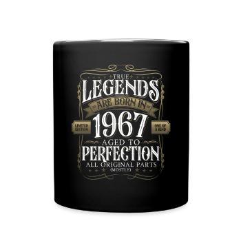 Legend 1967 55th Birthday Gift Men Funny - Full Colour Mug - black - Front