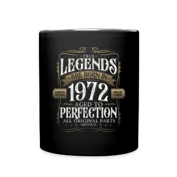 Légende 1972 50ème Anniversaire Cadeau Hommes Drôle - Mug uni - noir - Devant