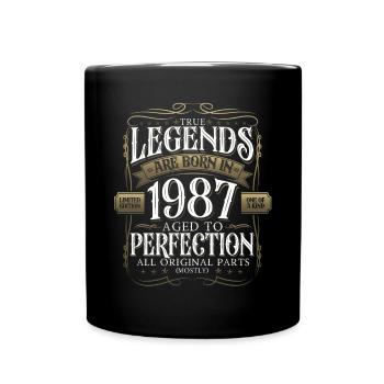 Légende 1987 35ème Anniversaire Cadeau Hommes Drôle - Mug uni - noir - Devant