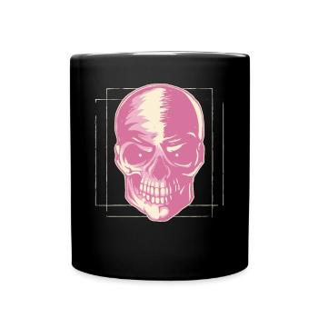 Pastel Danois Esthétique Gothique Crâne Goth - Mug uni - noir - Devant