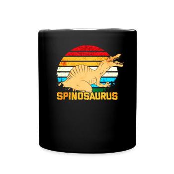 Spinosaurus Dinosaurier - Tasse einfarbig - Schwarz - Vorne