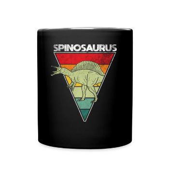 Spinosaurus Dinosaurier - Tasse einfarbig - Schwarz - Vorne