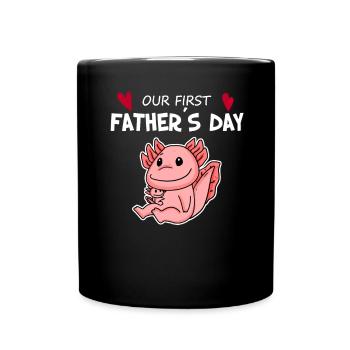 Father's Day Gift - Our First Father's Day - Full Colour Mug - black - Front