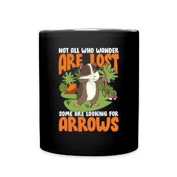 Not All Who Wander Are Lost Some Are Looking For - Tasse einfarbig - Schwarz - Vorne