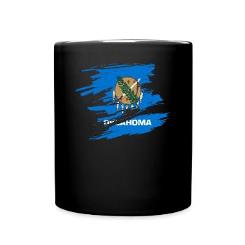 Oklahoma travel gift - Full Colour Mug - black - Front