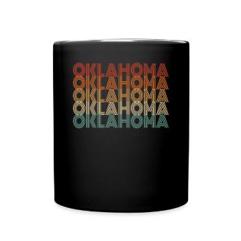 Oklahoma resident gift - Full Colour Mug - black - Front