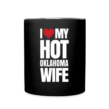 Oklahoma Wife Gift - Full Colour Mug - black - Front