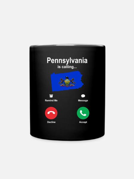 Besuch Pennsylvania Geschenk - Tasse einfarbig - Schwarz