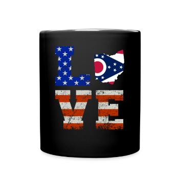 Ohio bewohner geschenk - Tasse einfarbig - Schwarz - Vorne